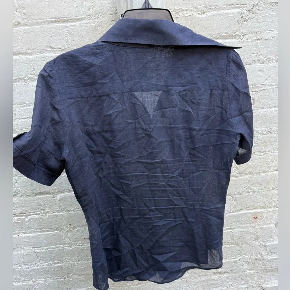 Gorgeous vintage Dolce & Gabbana Black Lightweight button down EUC